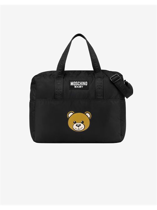 borsa mamma nera MOSCHINO KIDS | MUX052L3A89/60100